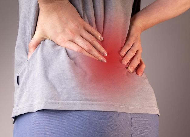 Back ache loin pain spine disease concept