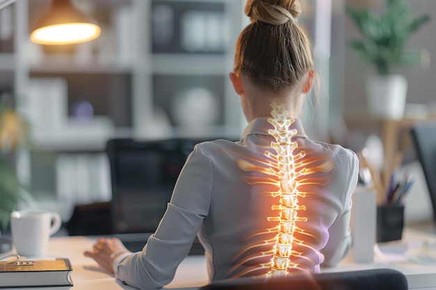 Photo back pain osteoporosis spine