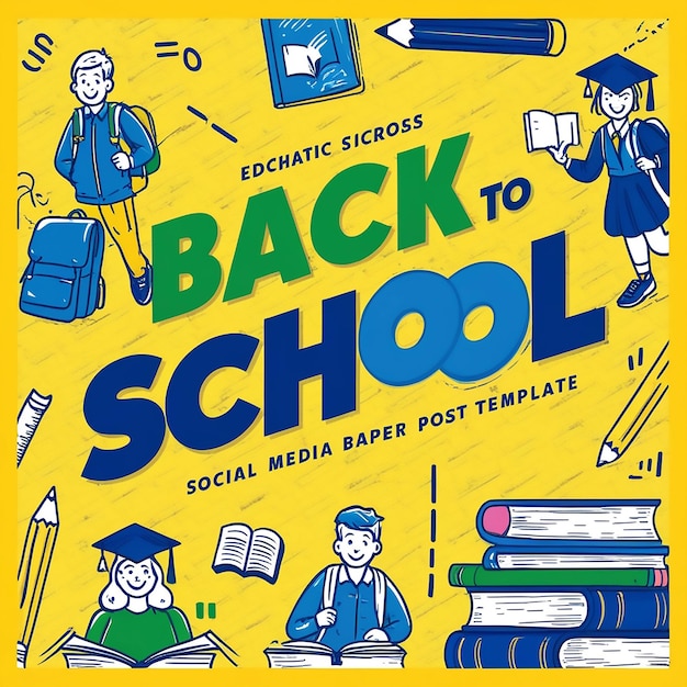 Back To School In Autumn Back View Of Children AI generated