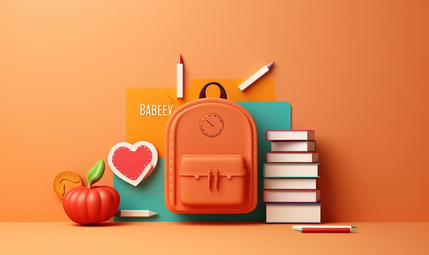 Photo back to school background