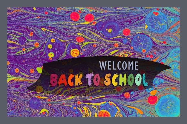 Back to School banner Education and school concept