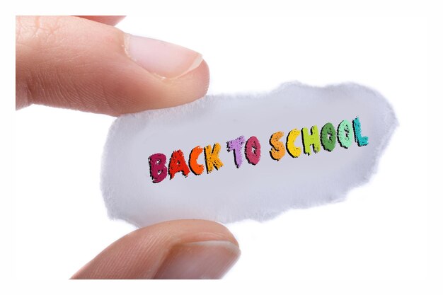 Foto back to school banner educazione e concetto scolastico