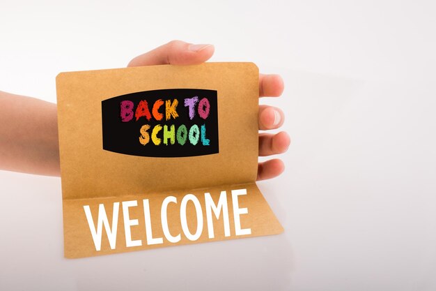 Photo back to school banner education and school concept