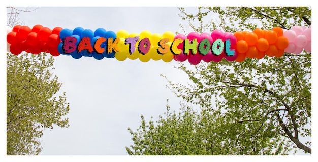 Back to School banner Education and school concept