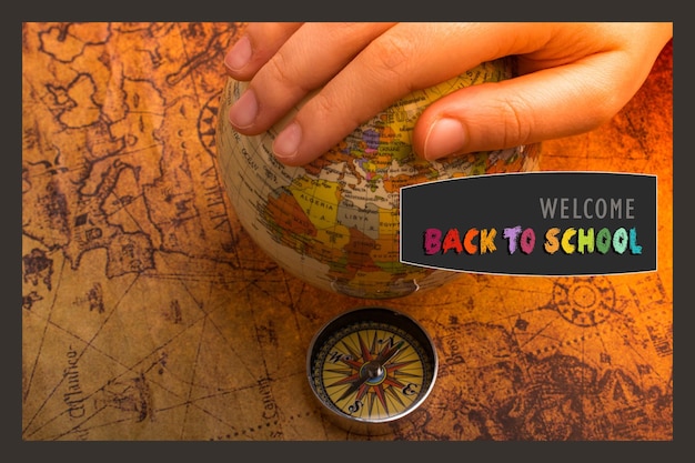 Back to School banner Education and school concept