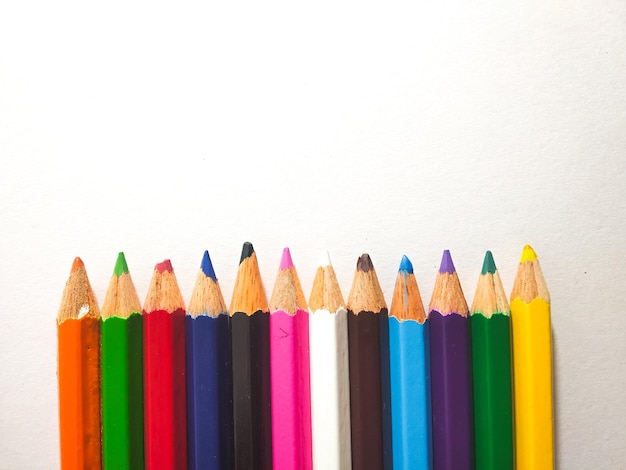 back to school color pencil background