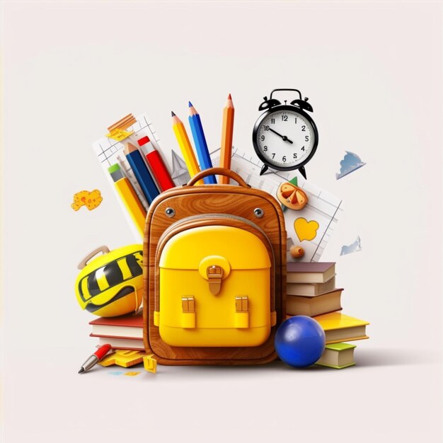 back to school concept back to school cartoon characters
