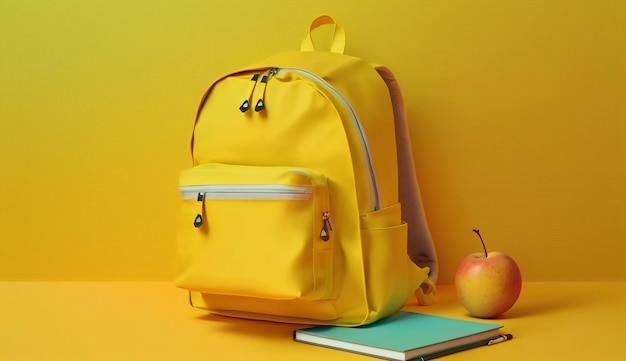 Back to school concept with backpack generative ai