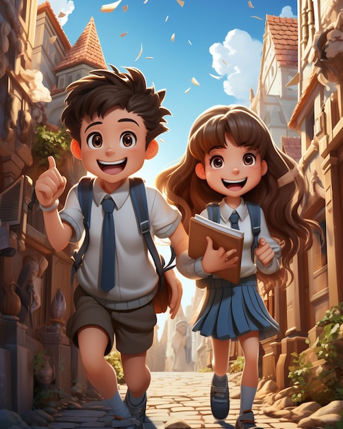 Back To School Concept with Happiness