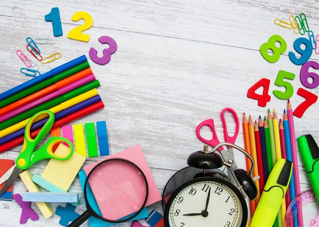 Foto concetto di ritorno a scuola