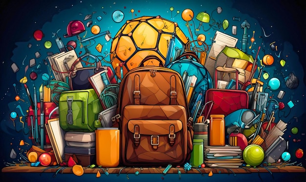Back to School Digital Artwork Creative Ideas Inspirations for a Vibrant Start to the Academic Year