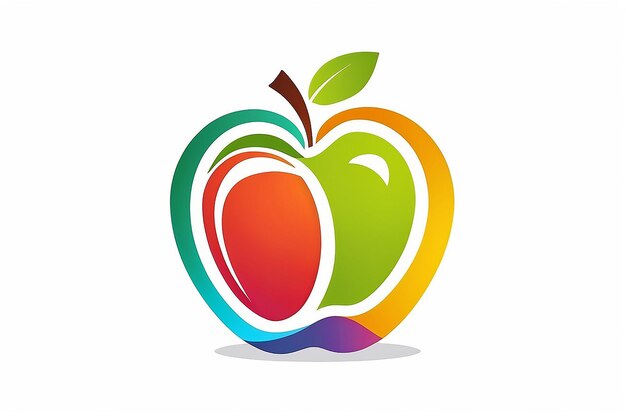 Back to school education study logo apple student care book symbol