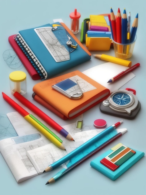Back to school element most colorful
