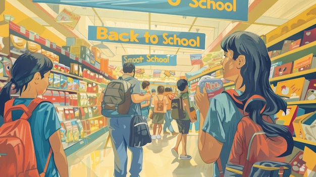 Back to School Essentials Vibrant Illustrations for Educational Success