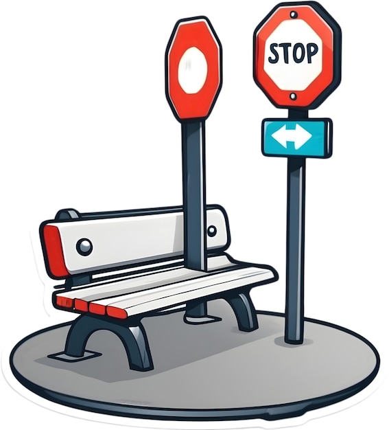 Back to school icons School supplies symbols Education and learning bus stop