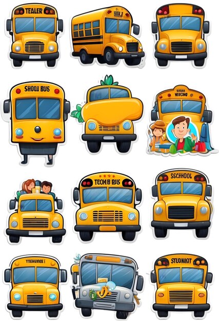 Photo back to school icons school supplies symbols education and learning study materials academic