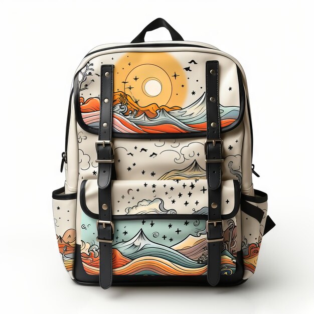 Back to school illustration backpack