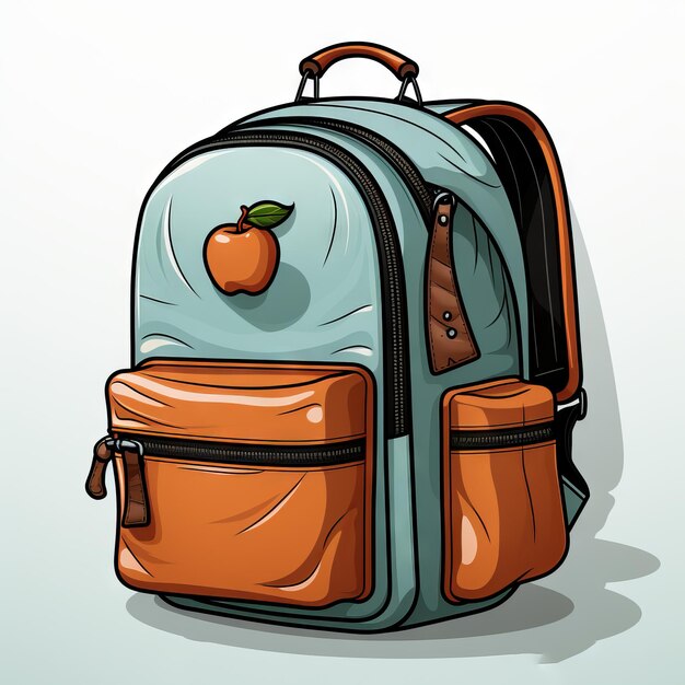 Back to school illustration backpack