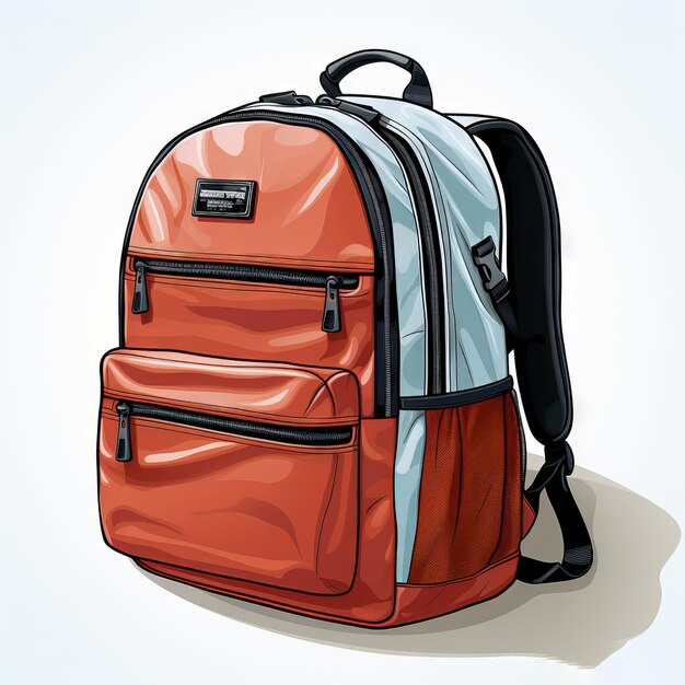 Back to school illustration backpack