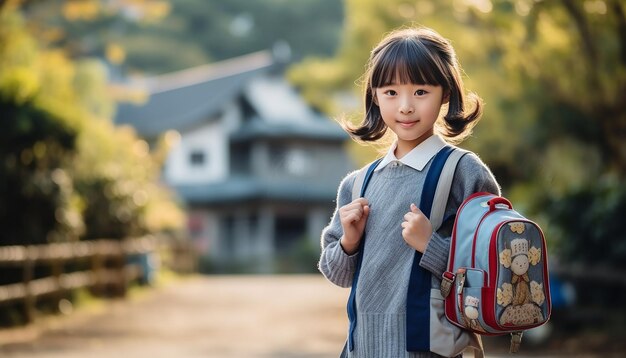 学校に戻る楽しくて幸せな教育コンセプト