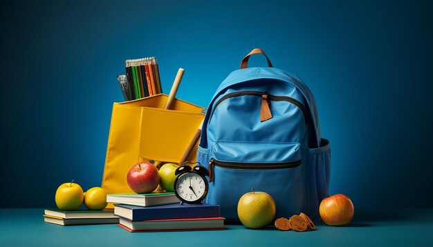 Back to school minimal school objects joyfull concept photography shoot