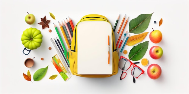 Back to School modern design illustration concept for school Children heading towards school