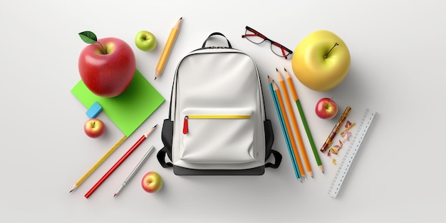 Back to School modern design illustration concept for school Children heading towards school