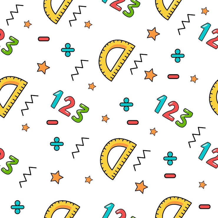 Photo back to school seamless pattern 9