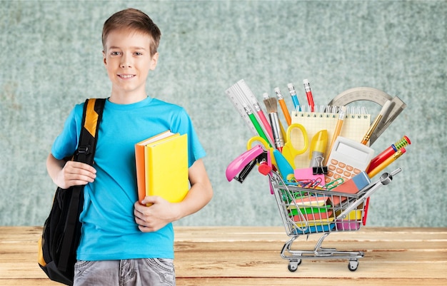 Foto vendita di rifornimenti per la scuola