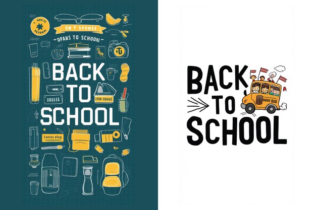 Back to school tshirt design