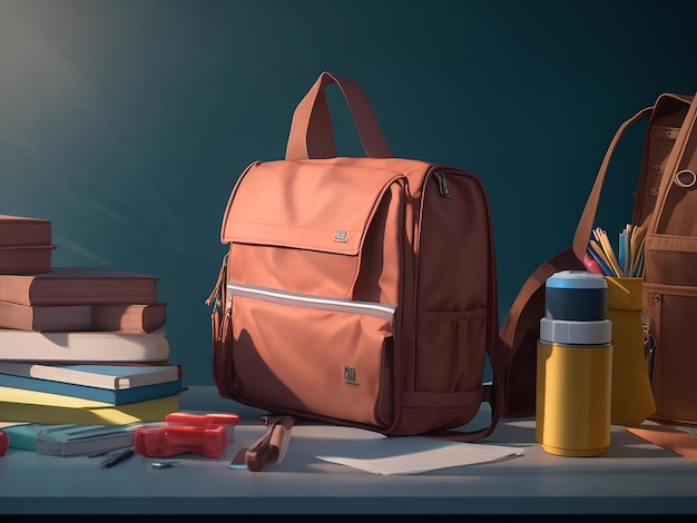 Back to school with bags and stationery