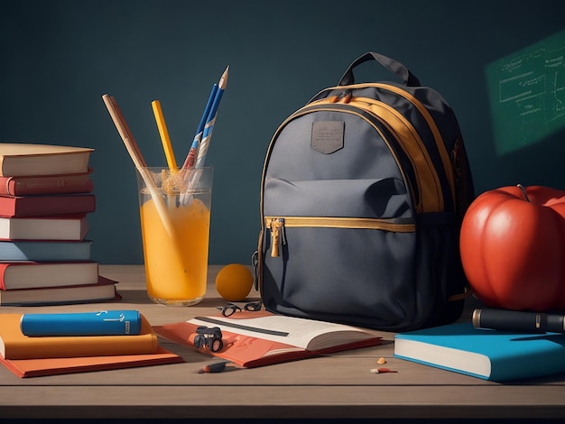 Back to school with bags and stationery
