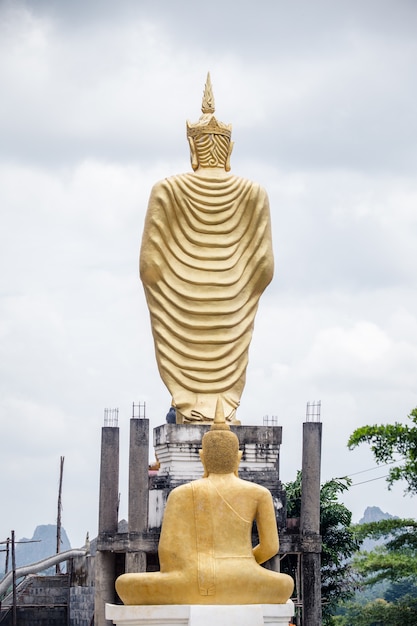 Photo back thai buddha image