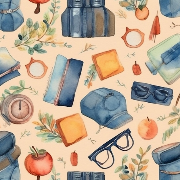 back_to_school_watercolor_pattern