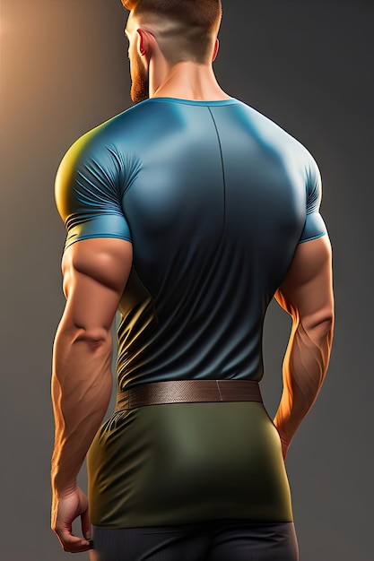 Back view of a man