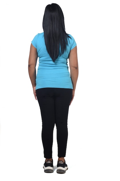 Back view of woman in sportswear