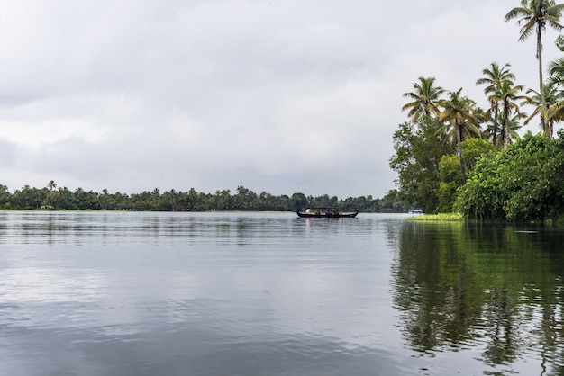 back waters kerala India river 