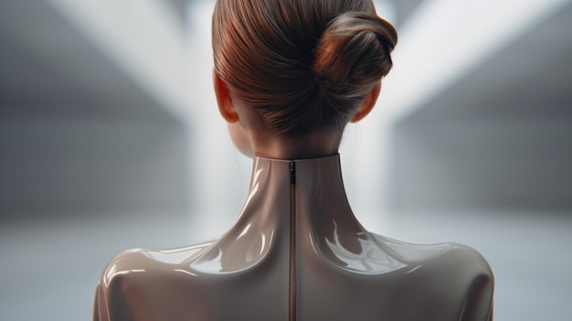 The back of a woman's head