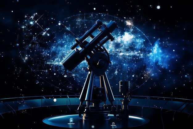 Backdrop of Astronomical Observatory Backdrop Telescope Star Charts Astr for Content Creator Stream