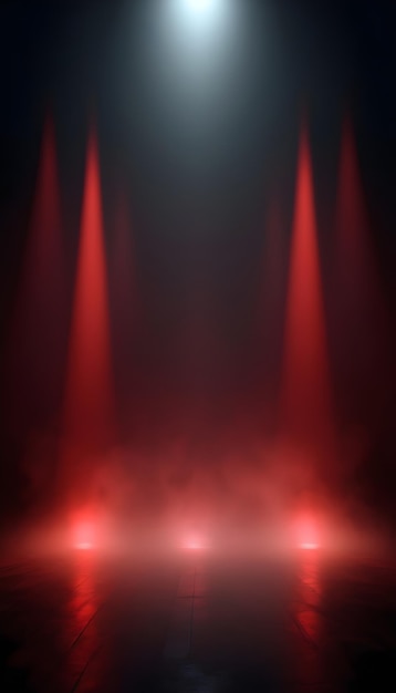 Photo backdrop background with illumination of red spotlights for flyers realistic image ultra hd high des