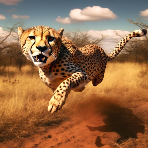 backdrop for cheetah