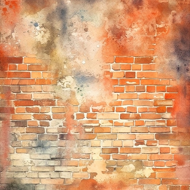 Photo backdrop consisting of a brick wall