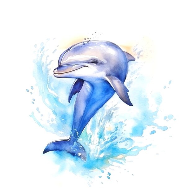 Photo backdrop for dolphin