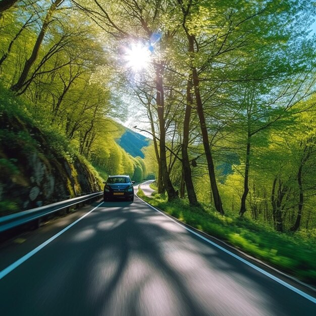 写真 道路の背景