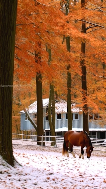 backdrop for horse