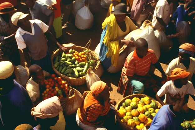 Foto contesto per il mercato