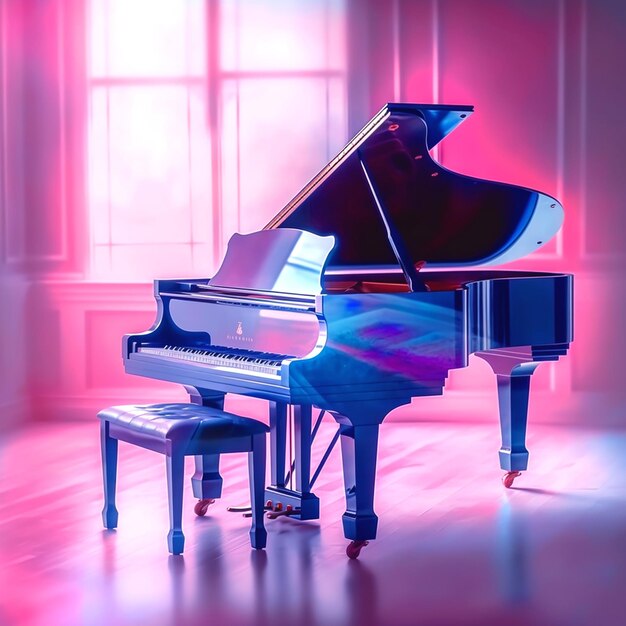 Premium AI Image | backdrop for piano