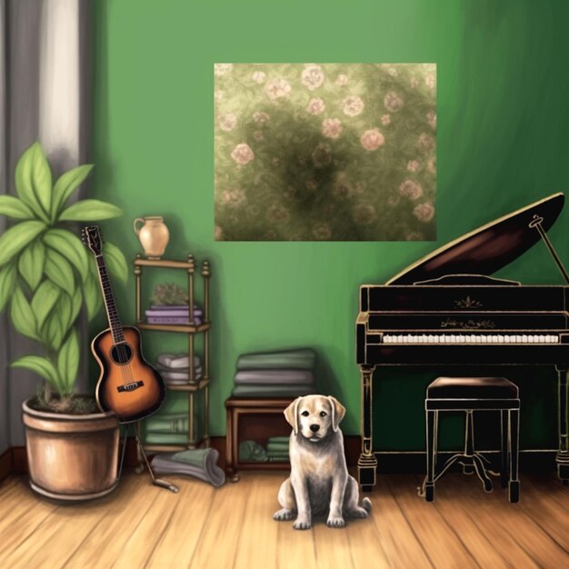 Backdrop for piano