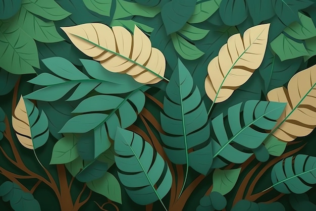 Backdrop of plant leaves and texture