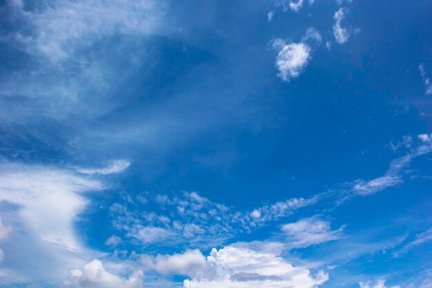 空と美しい雲の背景。